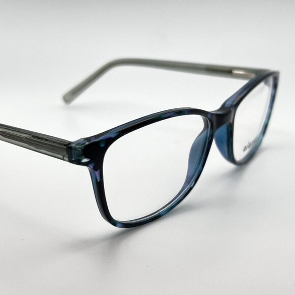 Elements Europa EL 406 C2 Cat Eye Eyeglass Frames Teal Blue Tortoise 53-16-140 main image 5